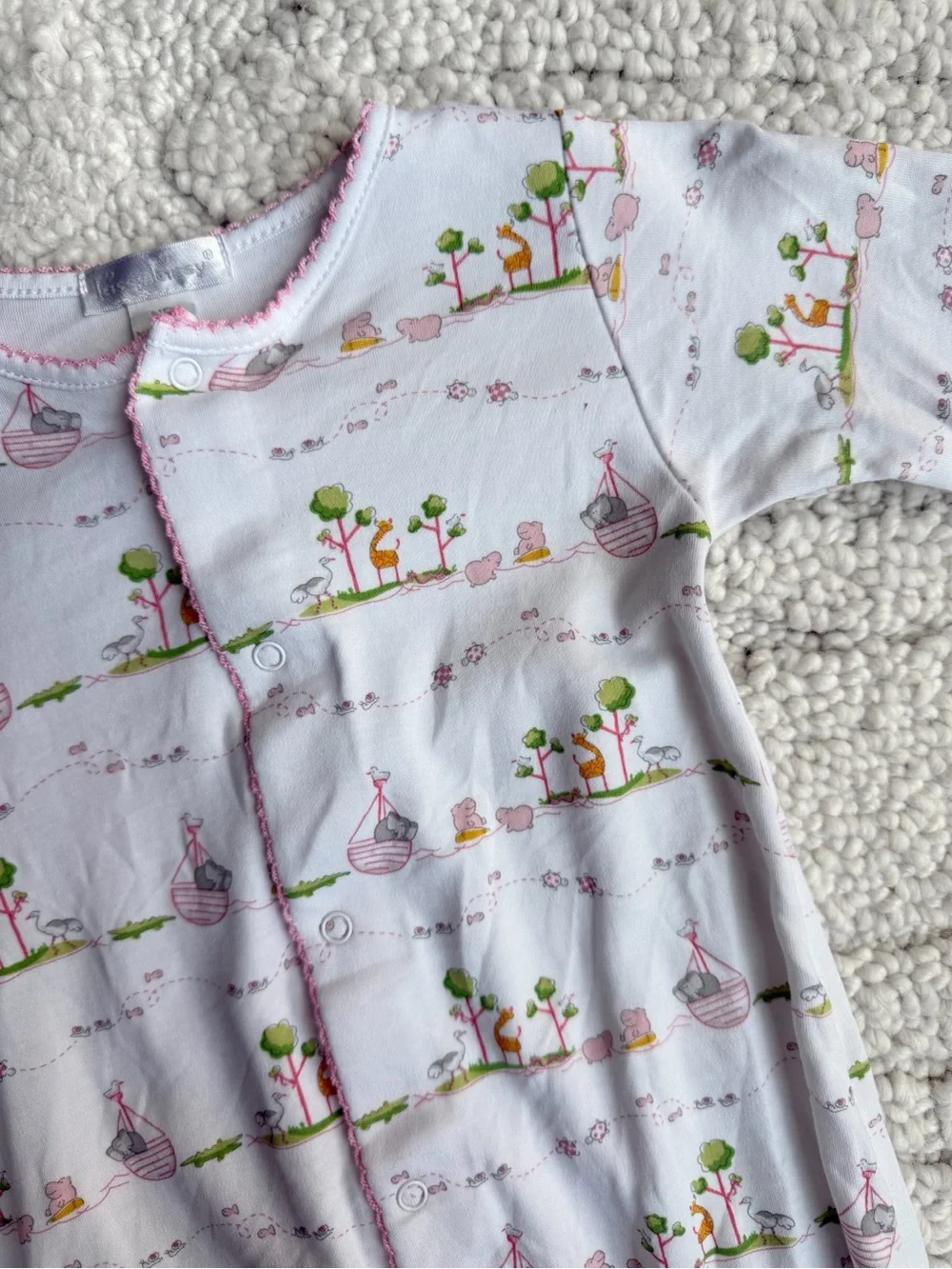 Kissy Kissy Noah’s Ark Footie